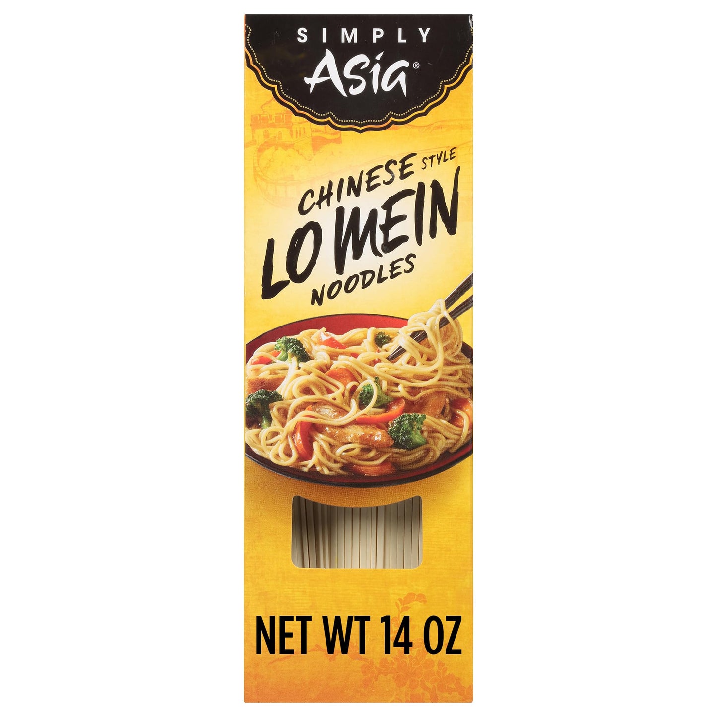 Simply Asia Lo Mein Noodles, Chinese Style, No MSG, For Cold Noodle Soups, Vegetable Lo Mei, Chicken Lo Mein & Stir-Fries, 14 oz