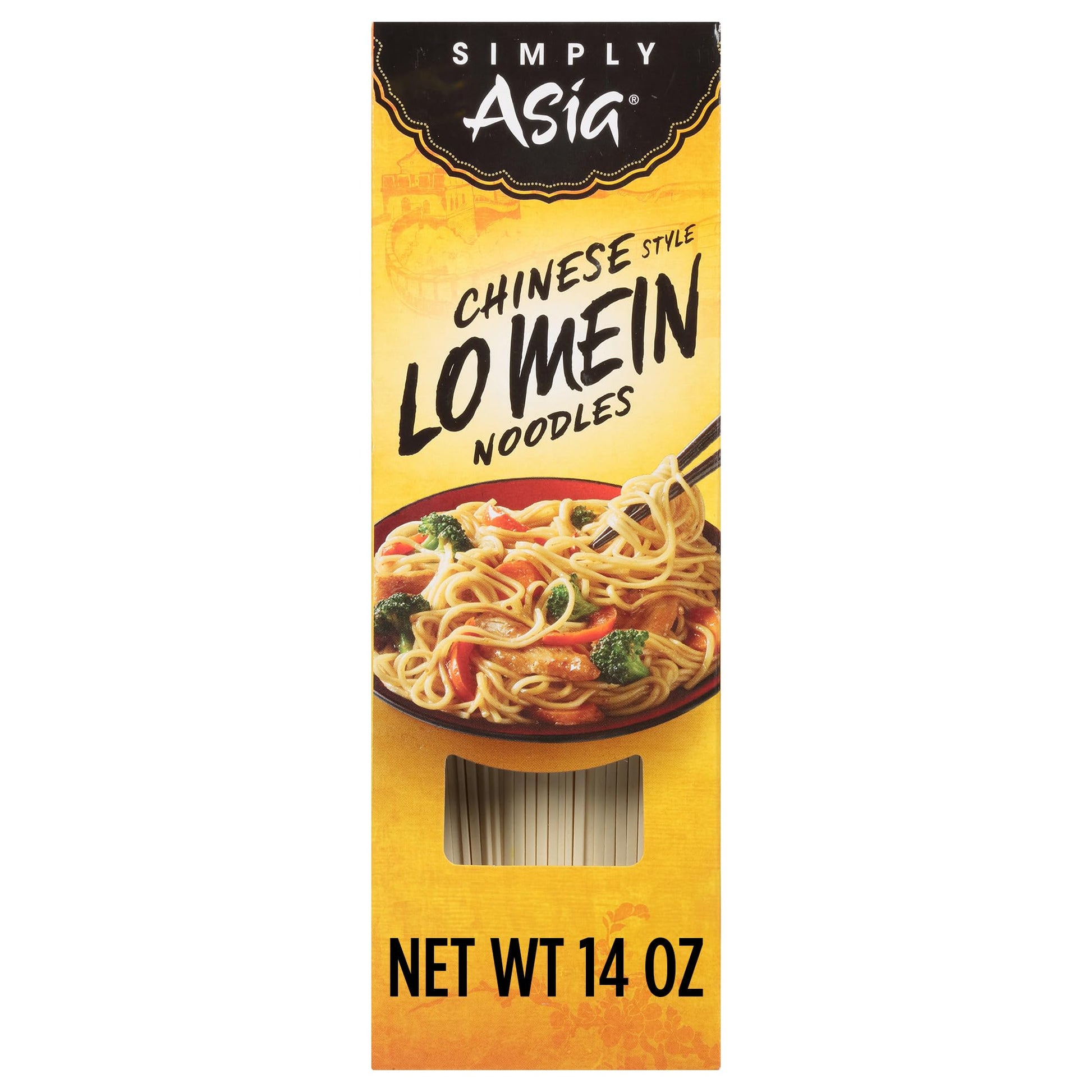 Simply Asia Lo Mein Noodles, Chinese Style, No MSG, For Cold Noodle Soups, Vegetable Lo Mei, Chicken Lo Mein & Stir-Fries, 14 oz