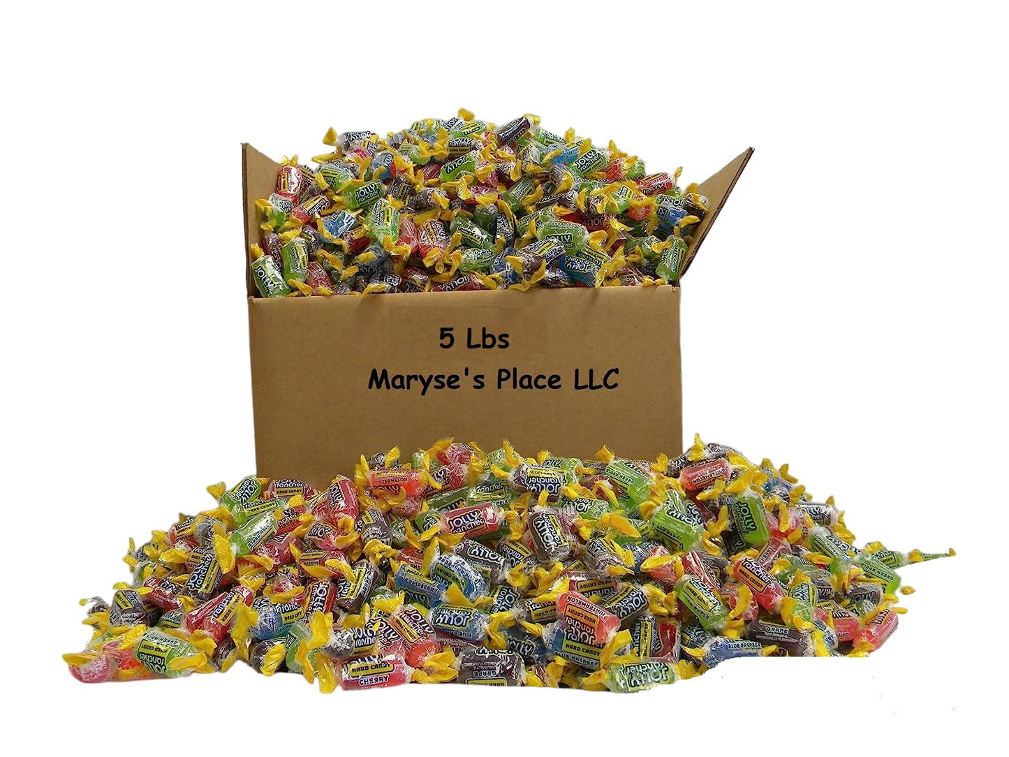 Jolly Rancher Hard Candy Bulk -5 Lb Assorted Variety Individually Wrapped Hard Candy To Celebrate July 4Th Birthdays  Halloween  Easter Hunt  Christmas Pinata  Office And Kids Party