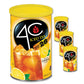 4C Powdered Drink Mix, Lemon Tea, Family Size Cannister, 28 Quarts (Pack of 3)
