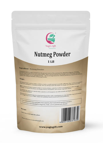 YOGI’S GIFT Ground Nutmeg Spice | Fresh Aroma & Flavor | 1 LB | Non-GMO