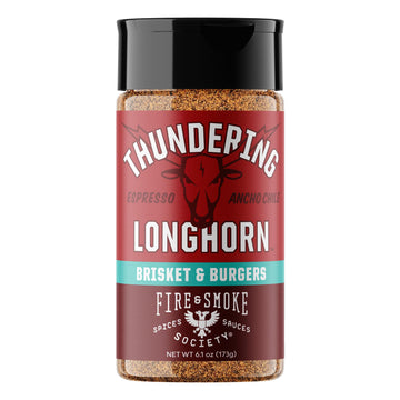 Fire & Smoke Society BBQ Rubs Thundering Longhorn Steak Seasoning 6.1 oz