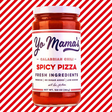 Yo Mama'S Foods Keto Spicy Pizza Sauce - Pack Of (3) 12.5 Ounce Jars - Vegan, No Sugar Added, Low Carb, Low Sodium, Gluten Free,