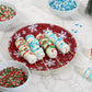 Christmas Sprinkles Bulk - 2.2 LB - Xmas Tree Jimmies - Red, Green & White Confetti for Dessert Decorating - Holiday Baking Topp