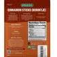 FGO Organic Korintje Cinnamon Sticks, 100% Raw from Indonesia, 25+ Sticks 2 3/4'', Packaging May Vary (Pack of 1)