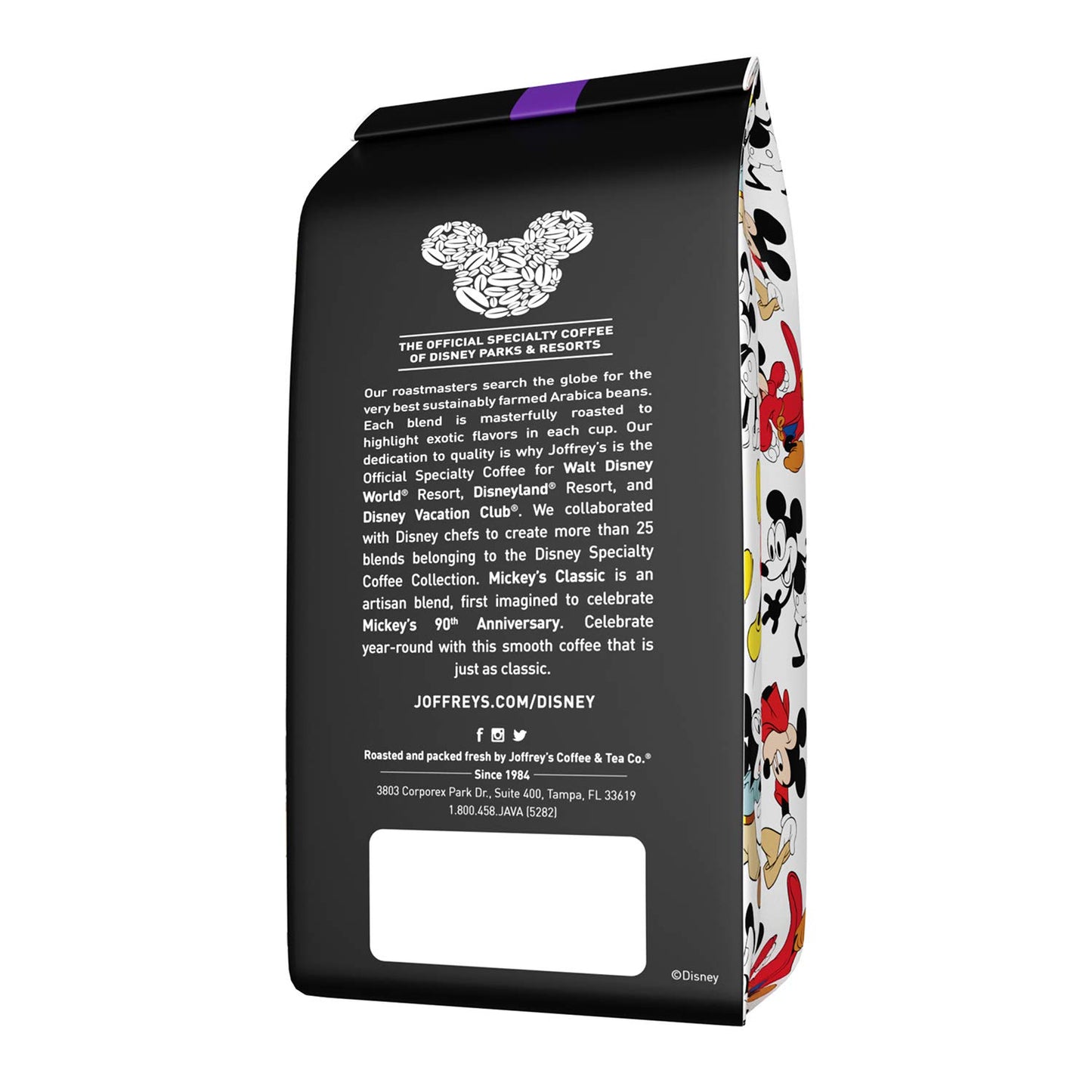 Joffreys Coffee Disney Mickey Mouse Classic Blend, Medium Roast, Arabica Beans, 11 oz Ground Coffee