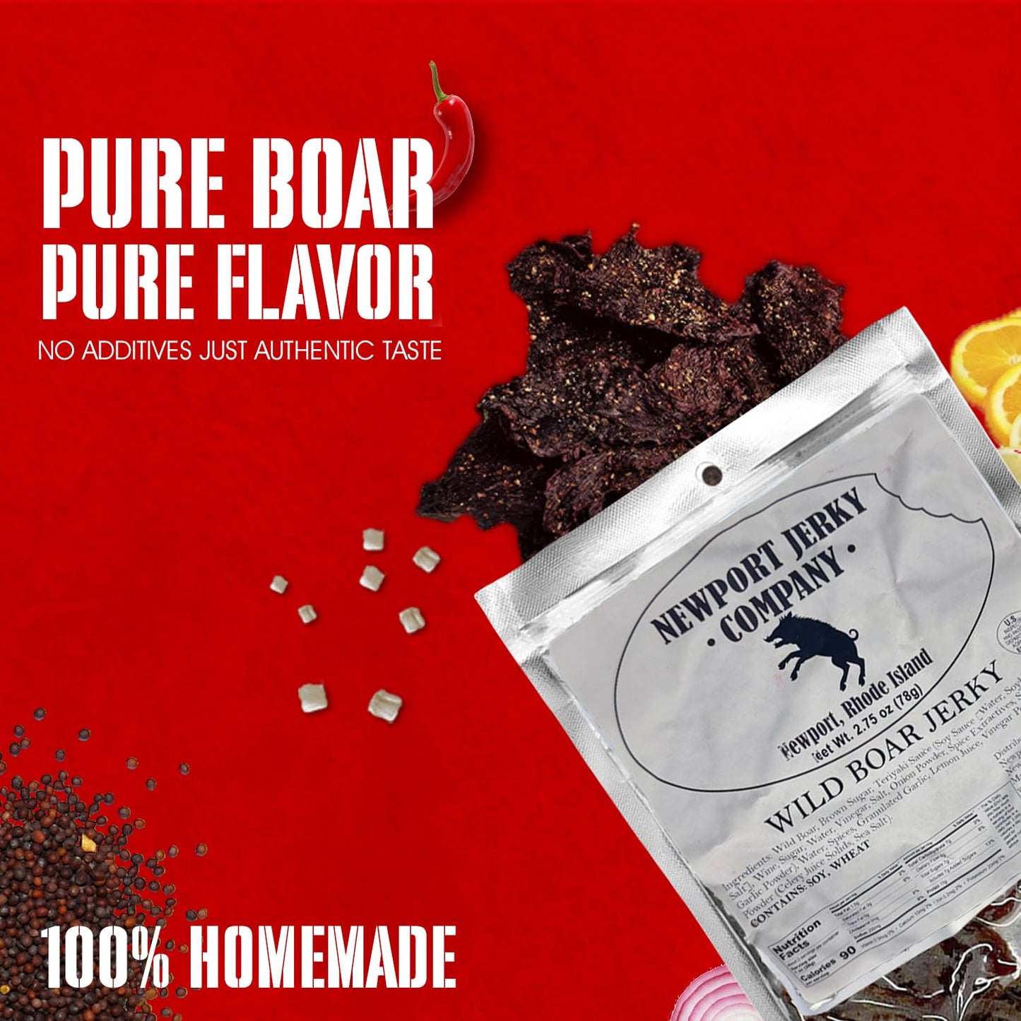 Newport Jerky Company Wild Boar Jerky