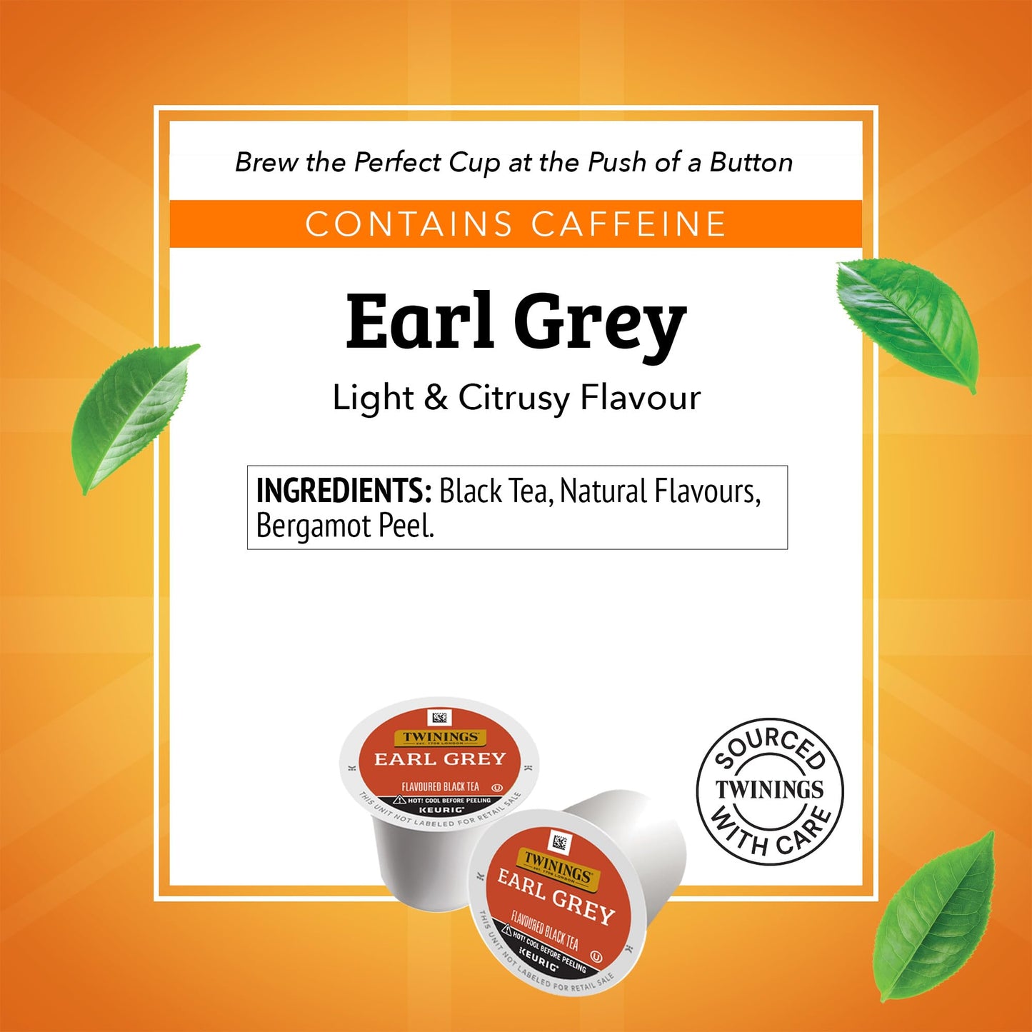 Twinings Earl Grey Black Tea 72 K-Cup Pods for Keurig, 12 Count (Pack of 6), Flavoured with Citrus & Bergamot, Caffeinated, Enjo