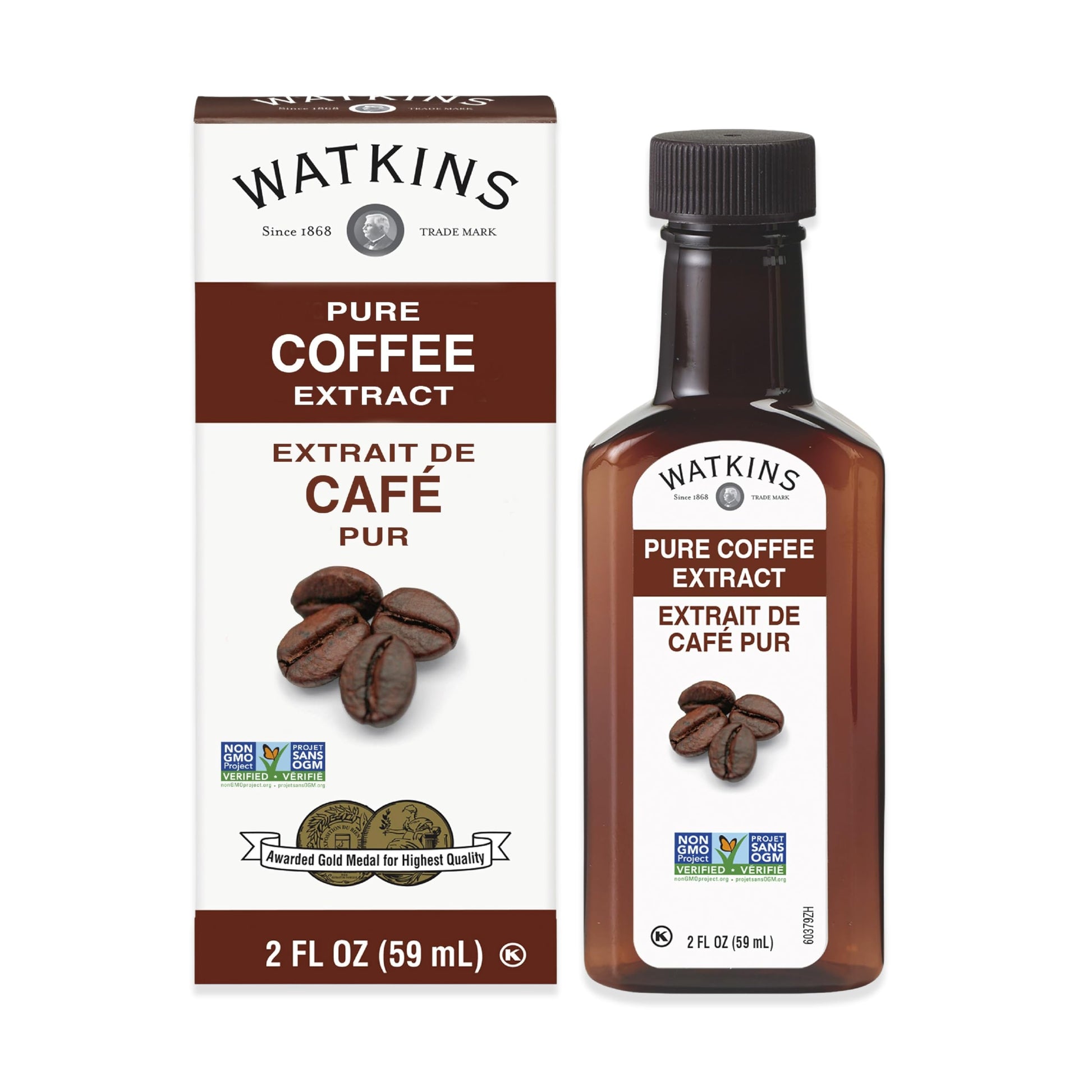 Watkins Pure Coffee Extract, 2 Oz. Bottles, Pack Of 6 (Packaging May Vary)