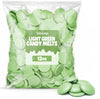 Light Green Candy Wafer Chocolate Melts 12 oz - Smooth Vanilla Flavored Chips Melting Candy Coating for Dipping, Drizzling, Mold