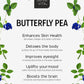 Infini Vita Dried Butterfly Pea Flower Tea 56G (2 Oz) - 100% Organic Blue Tea, Pure, Non-Gmo, Gluten Free - Natural Focus, Energ