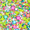 Luau Cake Decorations, Ice Cream Sprinkles For Cake Decorating - Fancy Sprinkles For Ice Cream Toppings In Pastel And Bright Jimmies With Edible Palm Tree Candy Sprinkles For Summer Cake Decorations