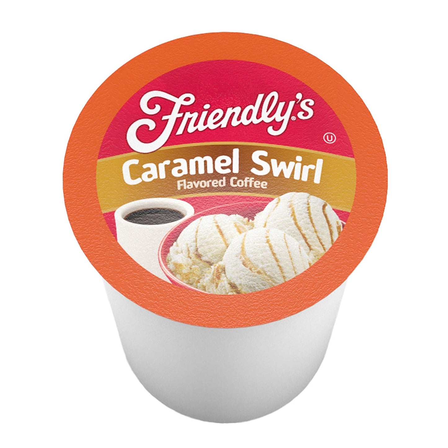 Friendlys Flavored Ice Cream Coffee Pods, Butterscotch Swirl, 40 Count, Compatible with Keurig K Cup malt-inspired