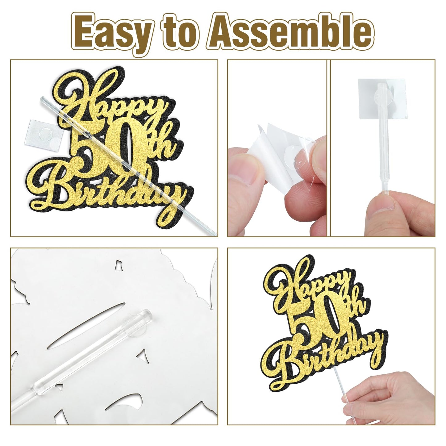 Happy 40Th Birthday Cake Topper 40 Birthday Cake Decorations, Happy 40Th Birthday Anniversary Party Cake Decorations For Men Wom