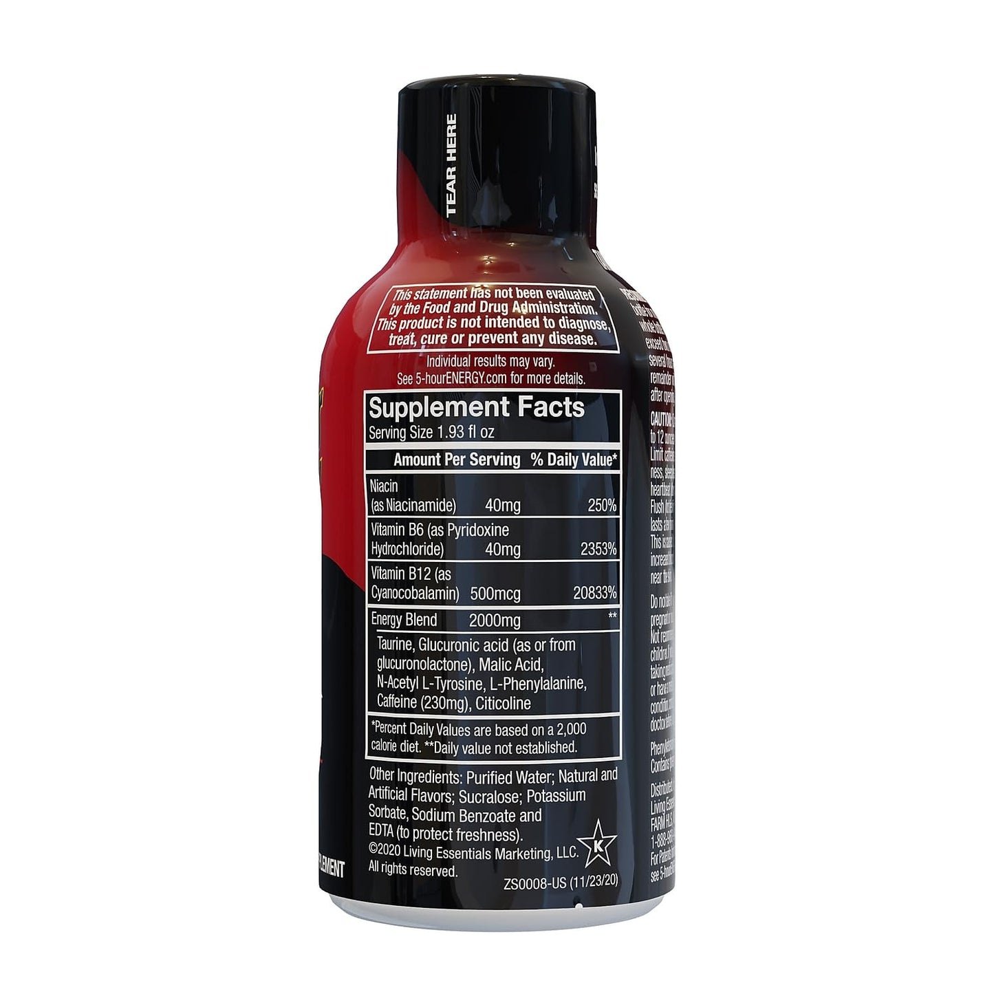 5-Hour Energy 5 Hour Energy Extra Strength Berry, 1.93 Oz, 2 12-Packs (220-00631)