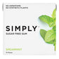 SIMPLY Gum | Dental Gum | Xylitol Chewing Gum - Sugar Free | Spearmint | Pack of Six (90 Pieces Total) | Synthetic Plastic Free 