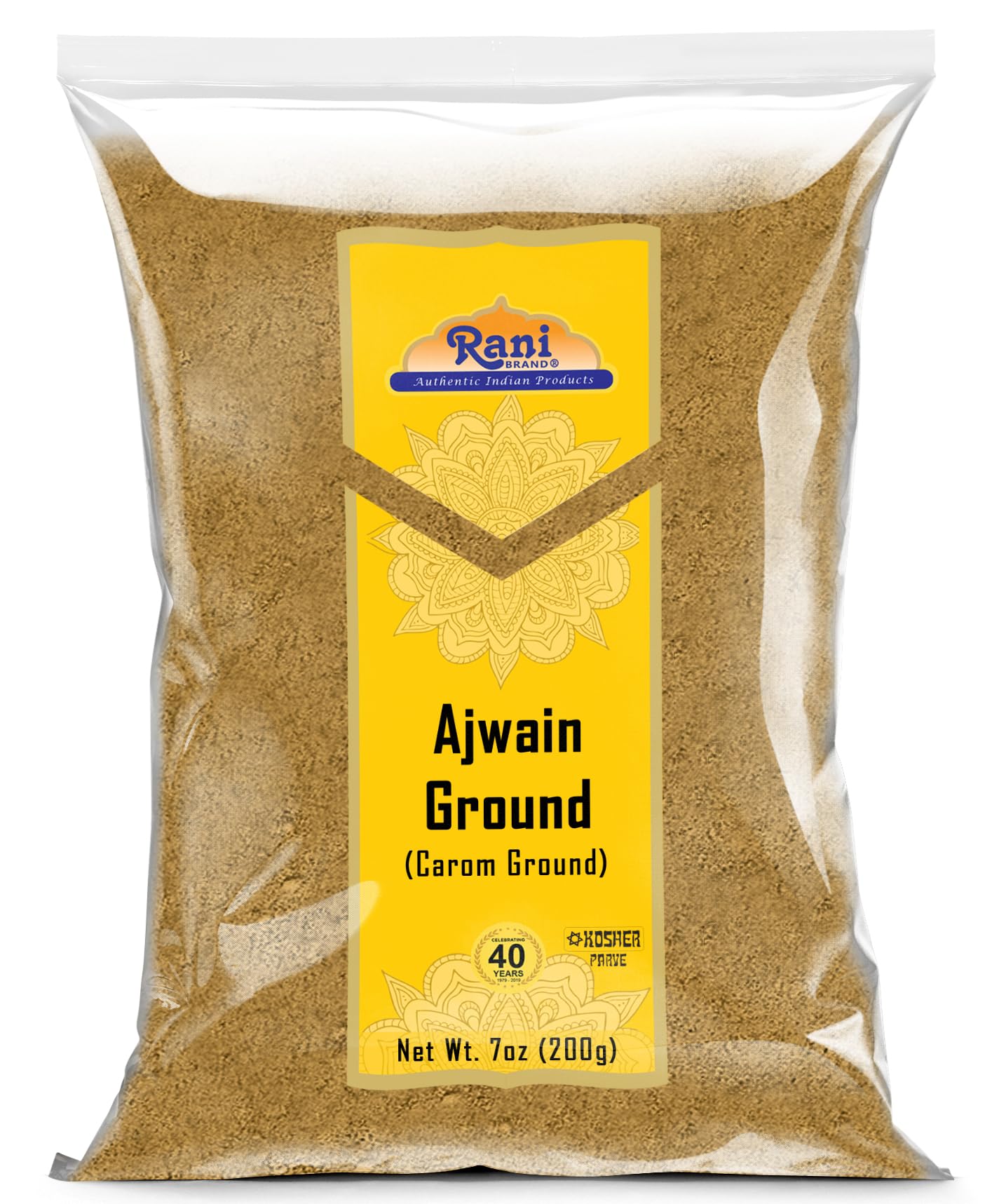 Rani Ajwain Powder - All Natural, Vegan, Gluten Friendly, Non-GMO, 7oz (200g) - Indian Origin Ground Spice