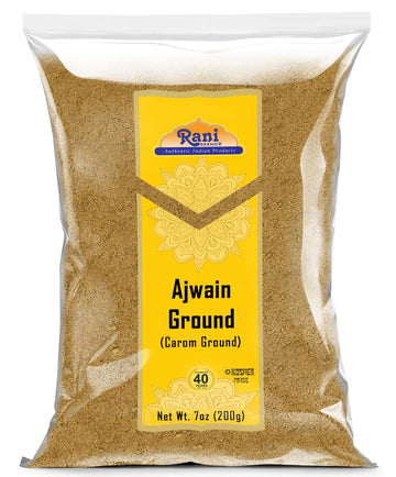 Rani Ajwain Powder - All Natural, Vegan, Gluten Friendly, Non-GMO, 7oz (200g) - Indian Origin Ground Spice