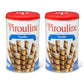 Pirouline Rolled Wafers – Vanilla – Rolled Wafer Sticks, Crème Filled Wafers, Rolled Cookies For Coffee, Tea, Ice Cream, Snacks, Parties, Gifts, And More – 14.1Oz Tin 2Pk