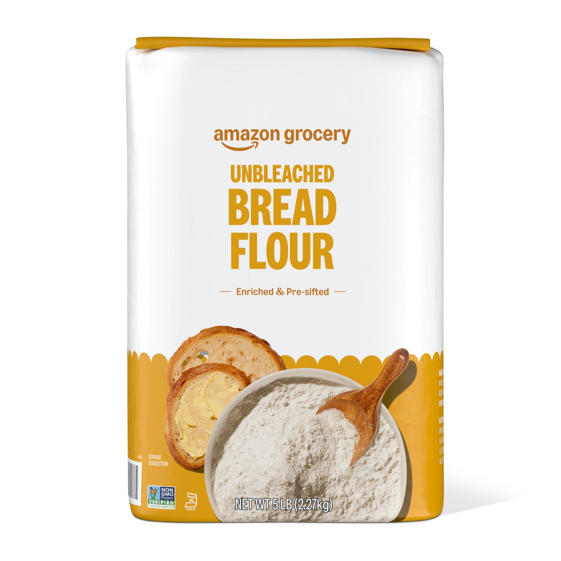 large online retailer Grocery  Enriched Bread Flour  Unbleached  5 Lb (Previously large online retailer Fresh  Packaging May Vary)