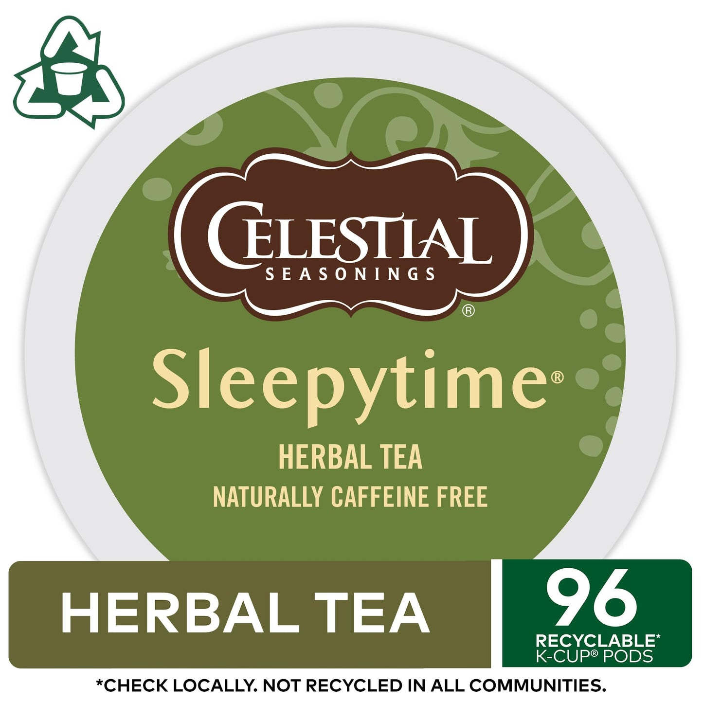 Celestial Seasonings Sleepytime Herbal Tea, Single-Serve Keurig K-Cup Pods, 96 Count