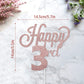Lingteer Happy 3Rd Birthday Cake Topper - Cheers To 3Rd Birthday Three Years Old Birthday Party Decorations Gift Sign.