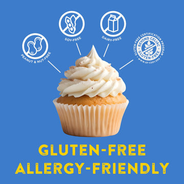 Kinnikinnick - White Cake Mix - Gluten Free, Allergy Friendly Cake Mix - 17.6 Oz. Boxes - 6 Pack