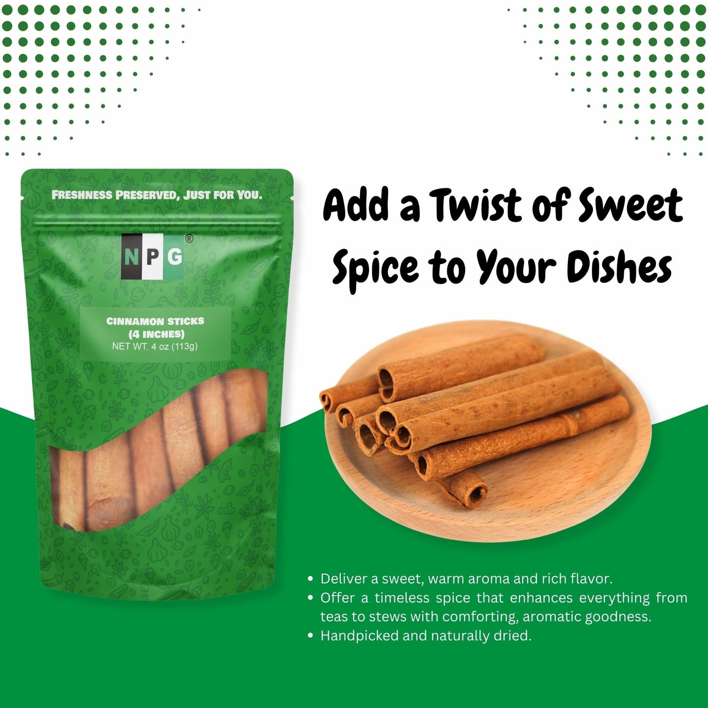 Npg Whole Cloves, Star Anise, And Cinnamon Sticks, 4 Oz Each (Pack Of 3), All-Natural, No Preservatives, Perfect For Baking, Coo