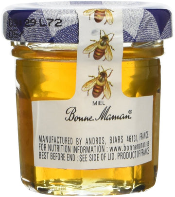 Bonne Maman Honey Mini Jars - 60 Pack, 1 oz Each, Kosher Honey