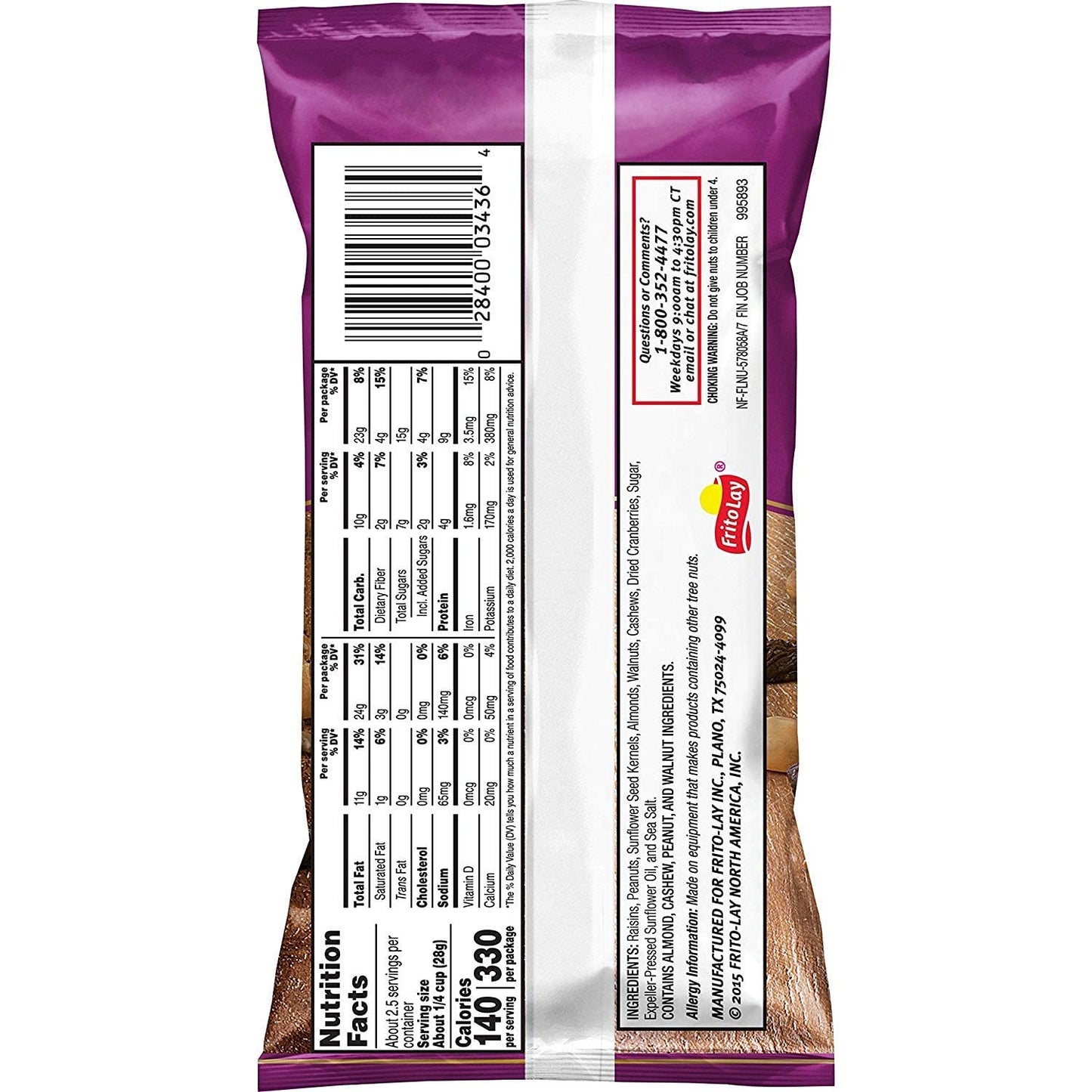 Nut Harvest, Nut & Fruit Mix, 2.25 Ounce (Pack Of 16)