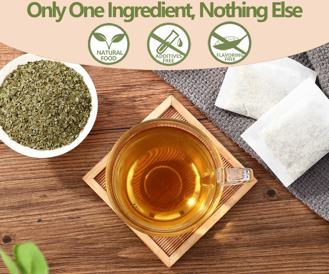 ULTHMOK Premium Yerba Mate Tea Bags - 100 Unsmoked Bags, 100% Pure Leaves, Caffeine-Free
