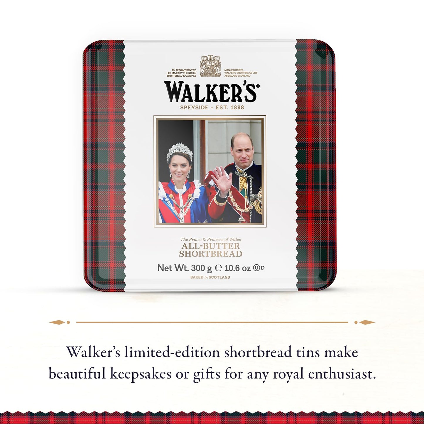 Walkers Shortbread Trh Duke And Duchess Of Cambridge Limited Edition Tin, 10.6 Ounce