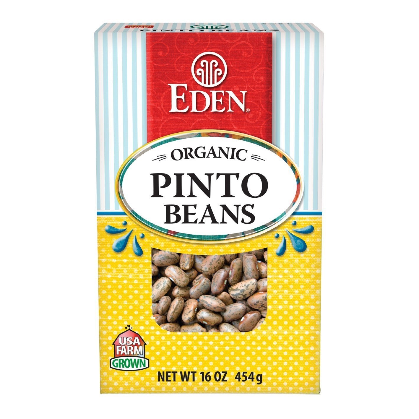 Eden Organic Pinto Beans, 16-Ounce Boxes (Pack of 6)