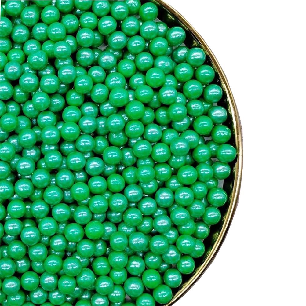Dark Green Sprinkles Edible Pearls,Cake Sprinkles 130G 4.6Oz,Cookie Sprinkles,Sugar Pearl, Edible Candy Pearls For Cake Cupcake