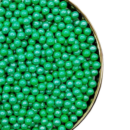 Dark Green Sprinkles Edible Pearls,Cake Sprinkles 130g 4.6OZ,Cookie Sprinkles,Sugar Pearl, Edible Candy Pearls for Cake Cupcake 