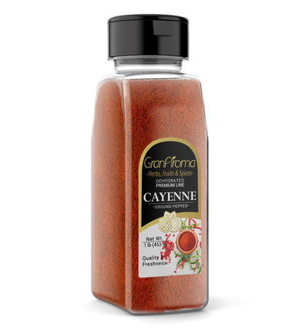 GranAroma Cayenne Pepper, Chili & Soups, Spicy Seasoning (1 Pound)
