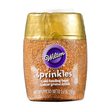 Wilton Sanding Sugar Sprinkles Assorted Colors; 2.5Oz (Gold)