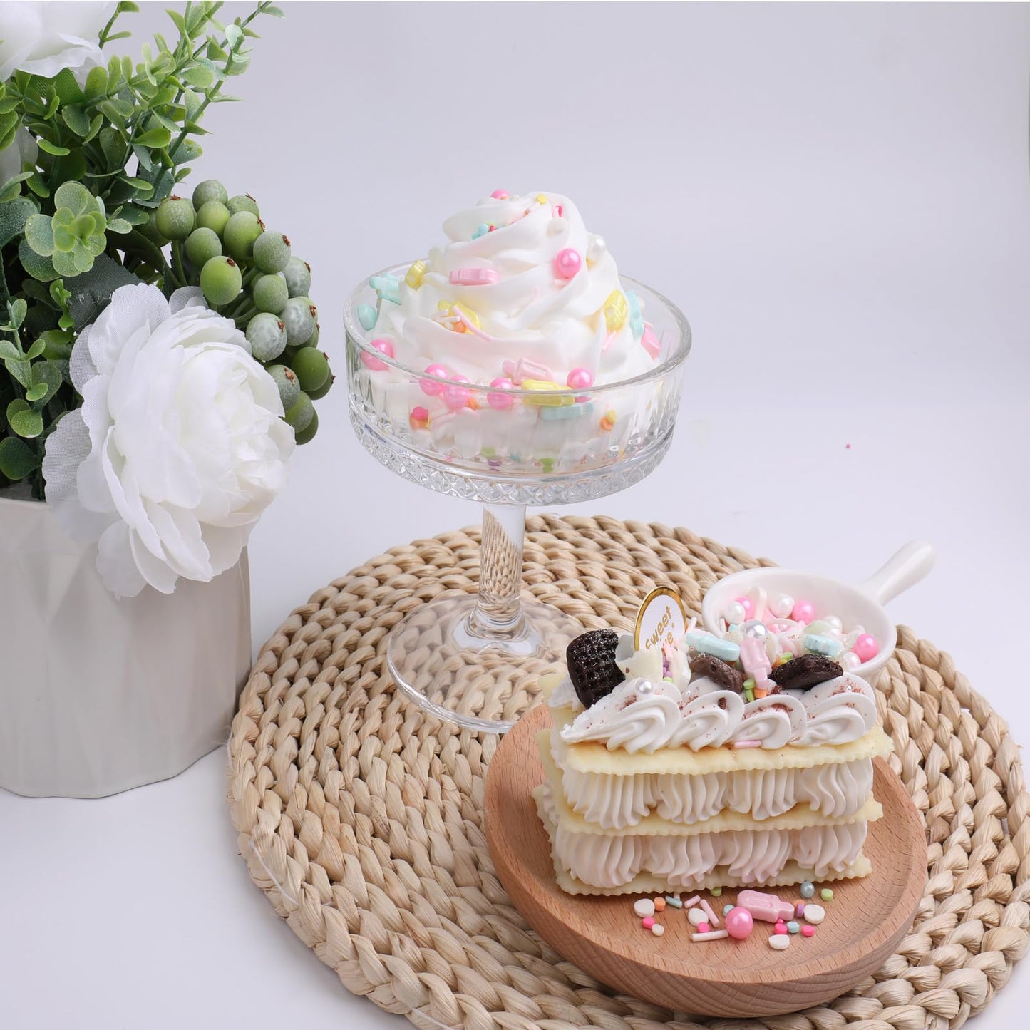 Summer Ice Cream Pastel Sprinkles, Multicolor Popsicle Sugar Baking Edible Cake Decorations Cookie Toppers And Birthday Party Su