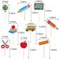 Boao Cupcake Toppers Set - 54 Pieces First Day of School Cake Picks, Classroom Decor, One-Size, Model Boao-Cupcake Topper-T0098