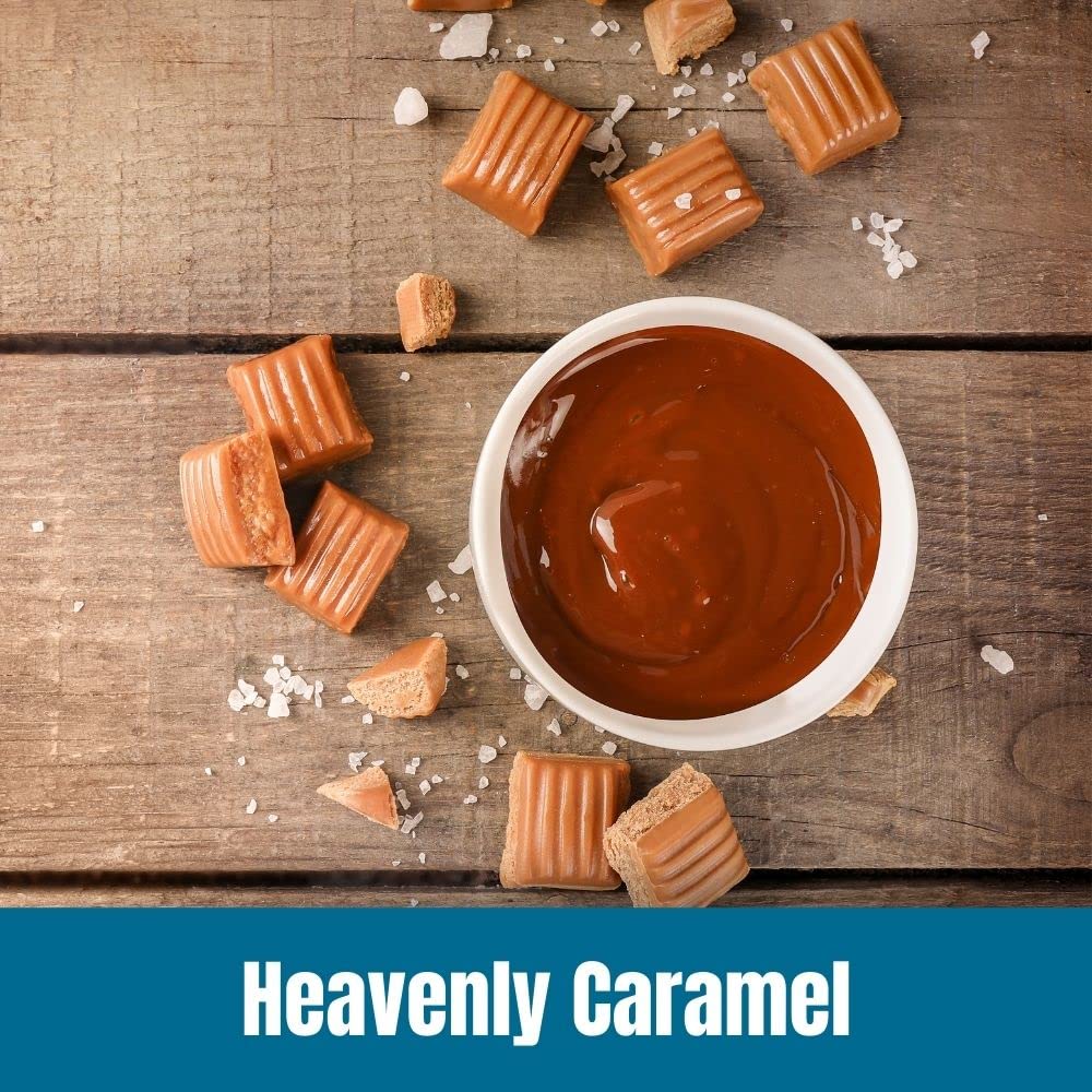 Door County Coffee - Heavenly Caramel Decaf, Sweet & Buttery Caramel Flavored Ground Coffee - Medium Roast, 10 Oz Bag