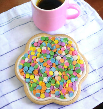 Edible Accents Pastel Sequins - Confectionery Accents, Gluten Free, Egg Free, Nuts Free, Kosher, Fancy Sprinkles Medley Mix, For