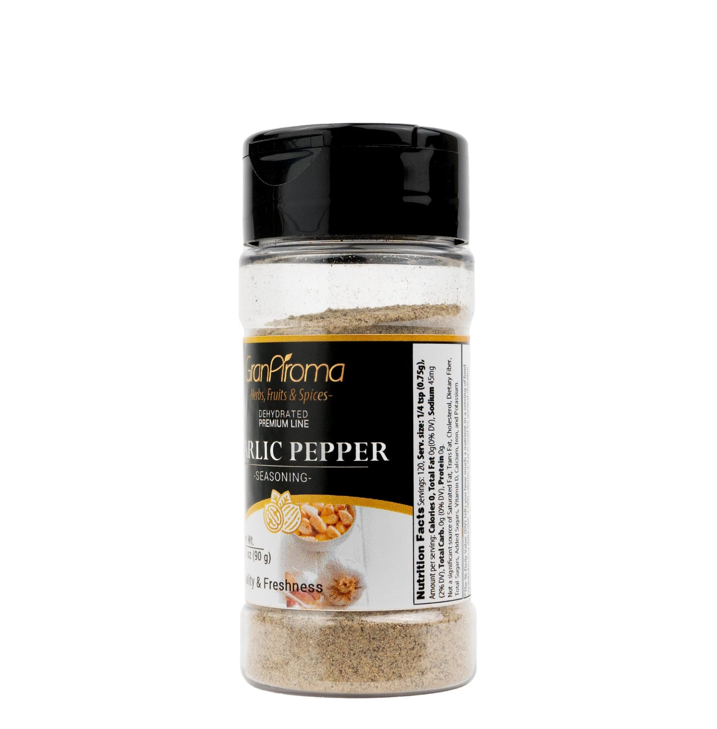 Granaroma Garlic Pepper, Seasoning Blend, Soups & Sauces, Aromatic (3.2 Ounce)