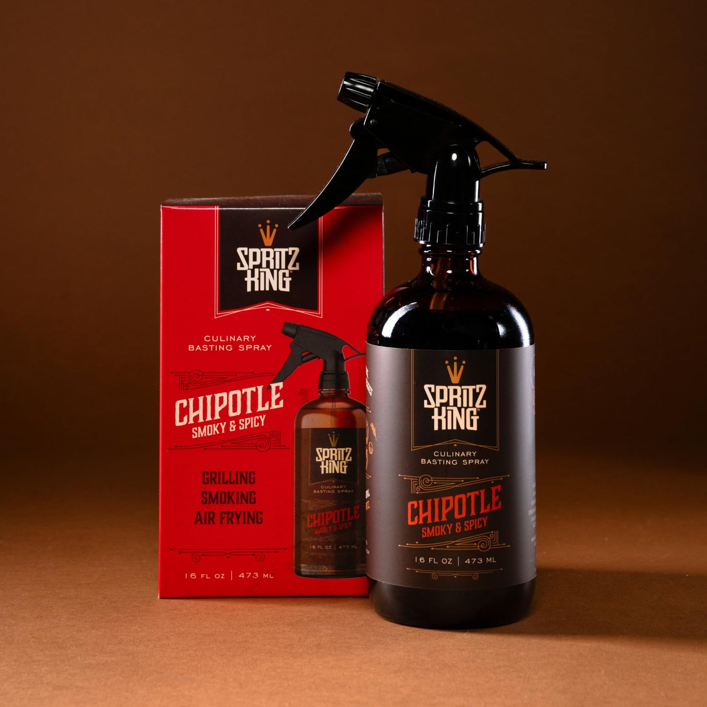 Spritz King Basting Spray for Grilling & Air Frying - 16 Fl Oz - Chipotle Flavor