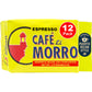 Cafe El Morro Premium Ground Coffee, Dark Roast Espresso, 6 oz, Pack of 12, Gourmet Vacuum Pack
