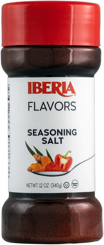 Iberia Seasoning Salt, 12 Ounce, Pack of 1, Flavorful Seasoning for Cooking