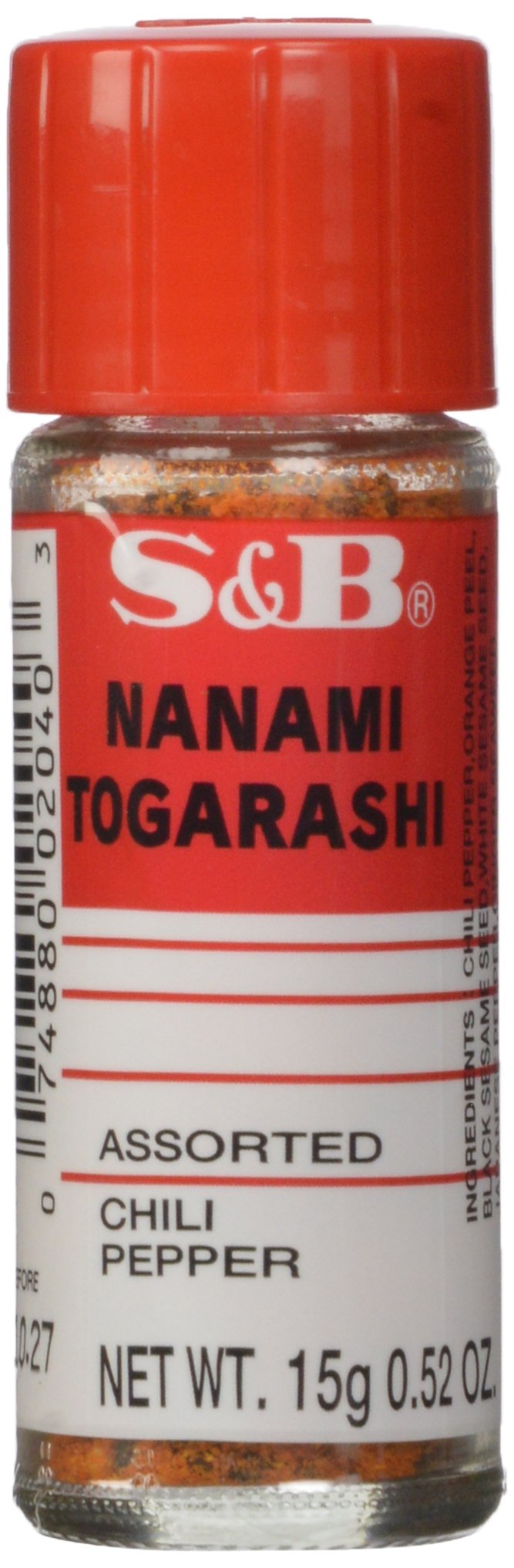 S&B Shichimi Seven Spice Chili Pepper, 0.52 Ounce (Pack Of 10)
