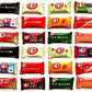 KONBINI JAPAN Mini Assorted 24-Pack Japanese KitKat Chocolate (12 Flavors x2) - Less Sugar Authentic Candy Snacks