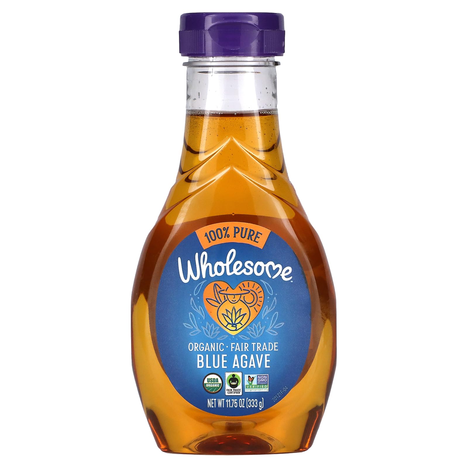 Wholesome Sweeteners 11.75-Ounce Organic Blue Agave Nectar, Fair Trade, 100% Pure, Non GMO, Gluten Free & Vegan, 1 Pack