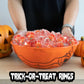 Halloween Candy Ring Pops  18 Pieces of Halloween Hard Candy Individually Wrapped  Perfect Pumpkin Suckers for Trick or Treaters and Party Favors  Ideal Candy Rings for Sharing and Snacking