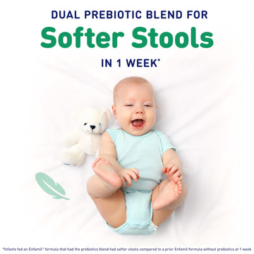Enfamil Reguline Baby Formula, Milk-Based Infant Nutrition, Dual Prebiotics For Soft, Comfortable Stools Within 1 Week Of Use, O